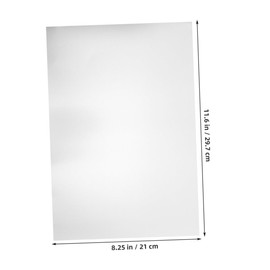 Operitacx 3pcs Aluminum Sublimation Blanks Sheets for DIY Engraving Sturdy Metal Plates for Craft Projects Precise Blank Aluminum for Custom Signage and Labels