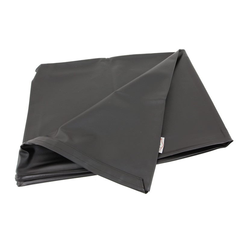 Wind Deflector Bag 100 x 40 cm Black Faux Leather
