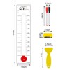 Fundraising Thermometer Chart Goal Tracker, 48"x12" Dry Erase Goal Setting