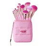 Set de 12 brochas de maquillaje Pink Up Pink Brushes