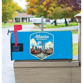Atlanta Georgia Design B Souvenir Magnetic Mailbox Cover