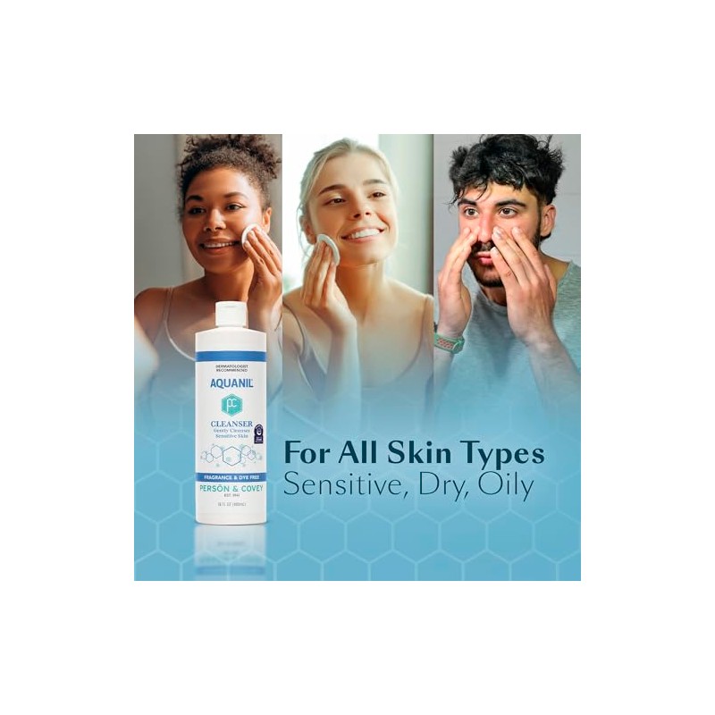 Aquanil Lotion A Gentle, Soapless Lipid-Free Cleanser - 16 fl