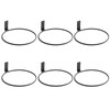 Plant Holder Ring 8 Inch Wall Mounted, 6 Pack Flower