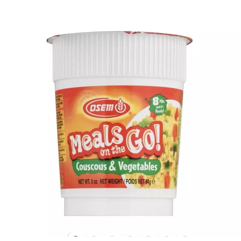 Osem LOT OF 24 Mana Chama Instant Meal Cup Couscous