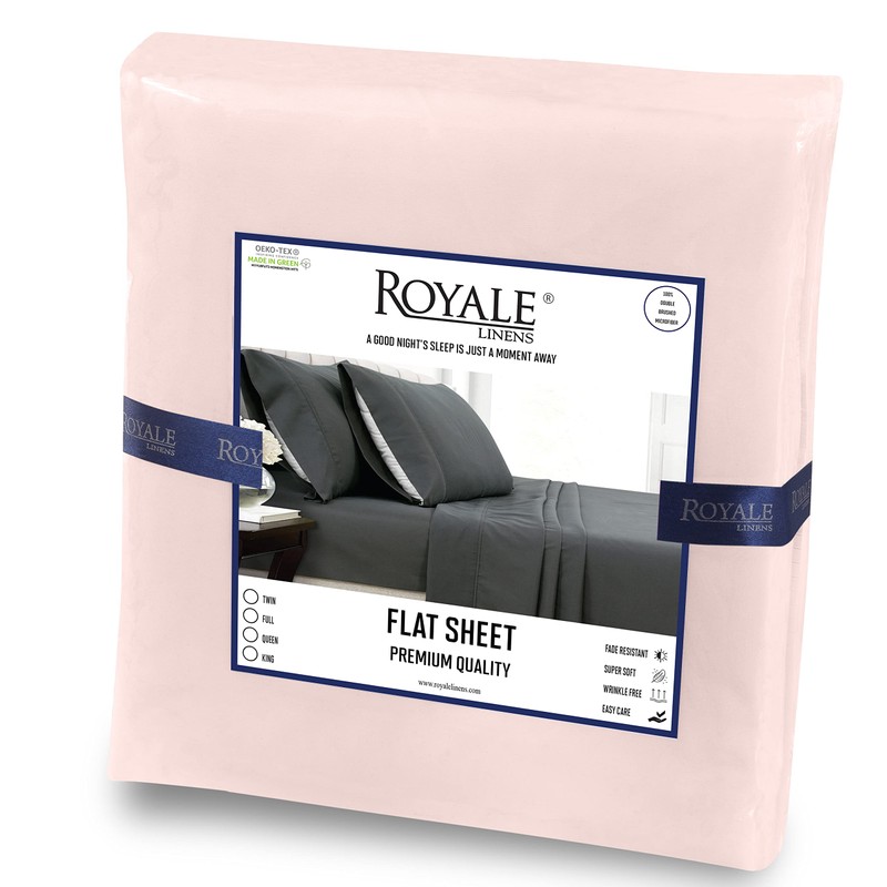 Royale Linens - Sábana encimera de microfibra cepillada, 1800 hilos,