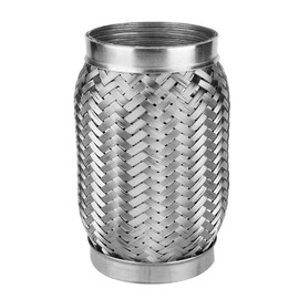 Exhaust Flexi Pipe Car Exhaust Pipe Silencer End Tip Tailpipe 3 x 6 Inch Stainless Steel Flexible Exhaust Pipe Exhaust Trim with Inner Corrugated Pipe