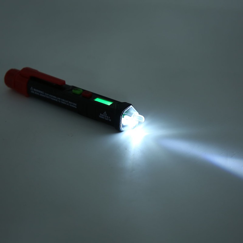 HT100P HandHeld NonContact Intelligent Test Pen Voltage Detector with Flashlight