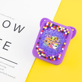 Hzycwgone Case for Bitzee, Interactive Toy Digital Pet,Protective Silicone Travel Carrying Cute Skin Sleeve w/Lanyard for Bitzee Virtual Electronic Pets(Purple)