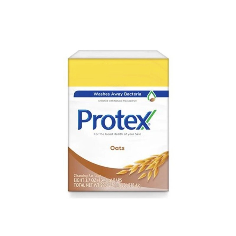 (10 Bars 3.7 oz) PROTEX OATS ANTIBACTERIAL SOAP BAR JABON