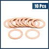 INFINAUTO M18 x 24.5mm x 1mm Copper Washers Flat Car