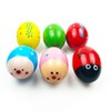 QINGQIU 6 Pack Wooden Shakers Percussion Shake Eggs for Toddlers