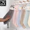 Simple hook towel face wash towel wash hand cat star towel 03. Star Pink 2ea