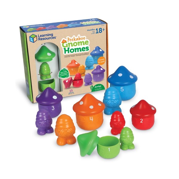 Learning Resources Peekaboo Gnome Homes - Eco Friendly Preschool Learning
