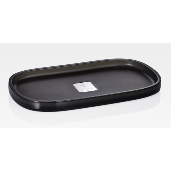 Joop! Crystal Line Rectangular Tray, Anthracite