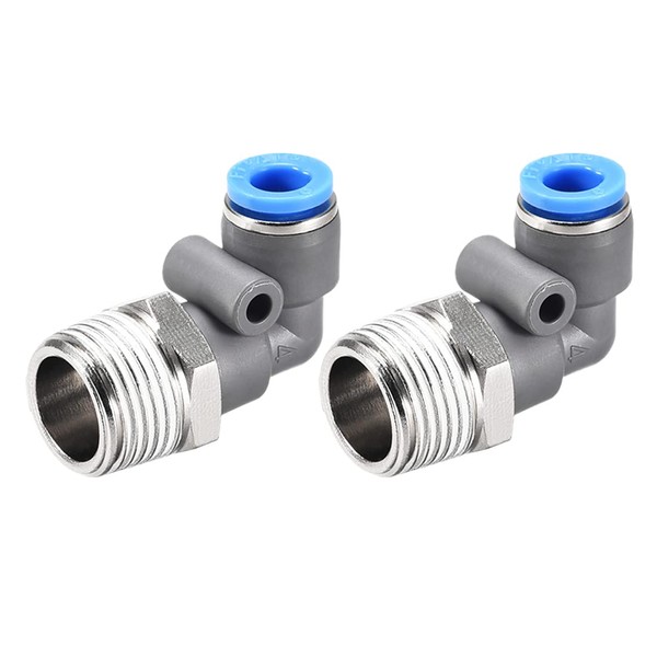 M METERXITY 2 Pack Angle Push Connection Air Connections -