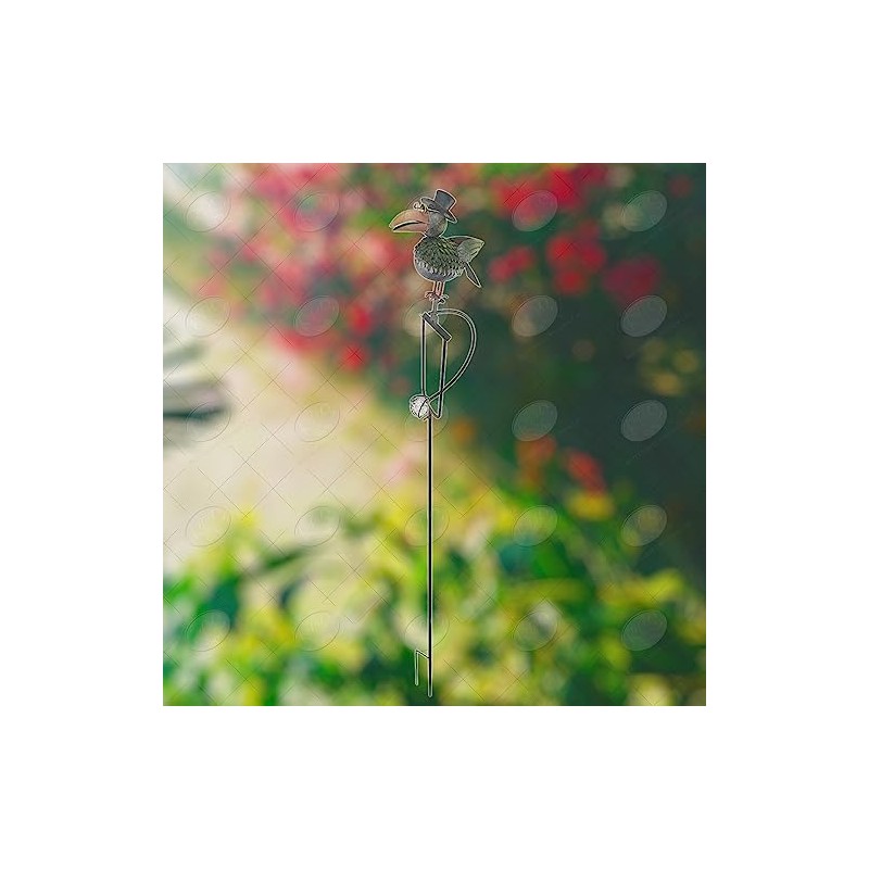 Red Carpet Studios Garden Stake Yard Art Metal and Glass