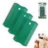 Green Pet Double-Sided Flea Comb Set 3Pcs 3.35in/8.5cm