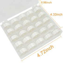 New brothread 25pcs White 60S/2 (#90) Sewing Thread Sewing Thread Embroidery Sewing Thread A Type SA156 (H11.5mm) For Home Sewing Machine Embroidery