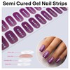 Pureglow Co Semi Cured Gel Nail Strips 20 Pcs Gel