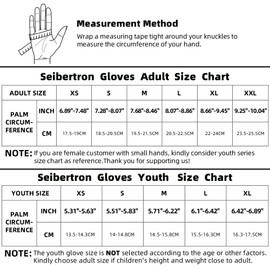 Seibertron Dirtclaw Cycling Gloves for Teenagers/Children, Road Racing, Mountain Biking, Off-Road/Dirt Bike with Gel Padding and Non-Slip Palm, Fingerless Motorcycle, Motocross, White, XS