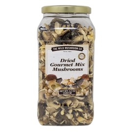 The Wild Mushroom Co. Dried Gourmet Mix European Mushrooms 12 Ounces (340g) (2 Pack)