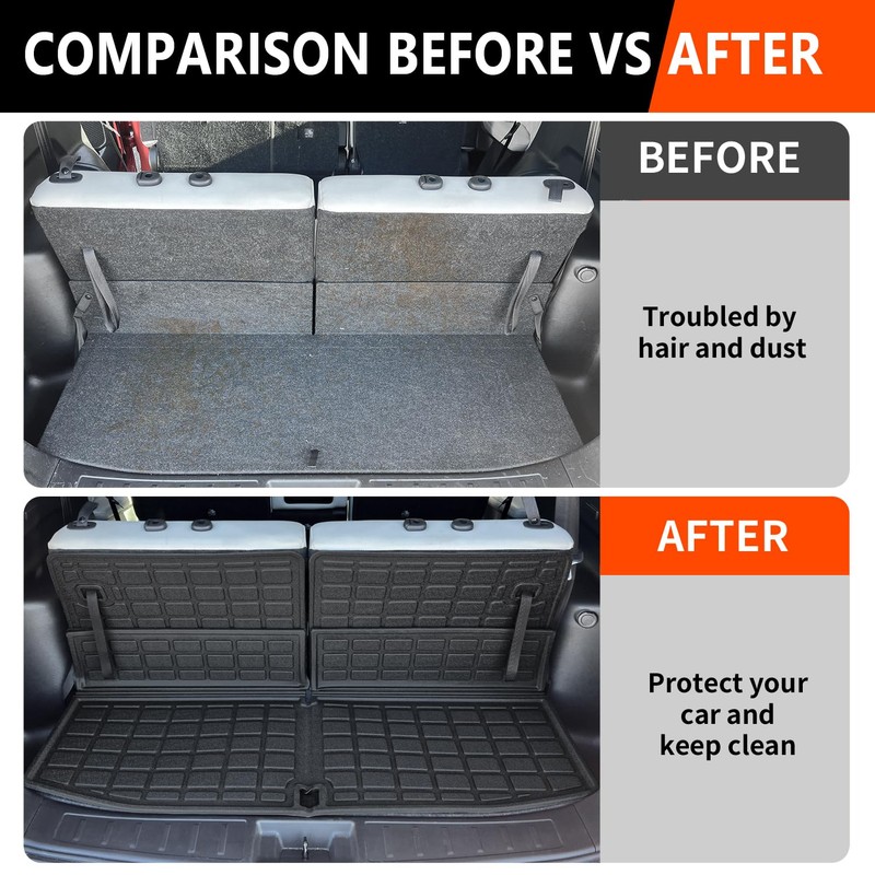powoq Cargo Mat Compatible with 2022 2023 2024 2025 Mitsubishi