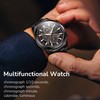 Black Men's Chronograph Watches, Classic Luxury Dress Analog Quartz Watch