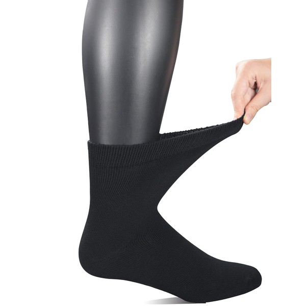 Yomandamor Men's Non-Binding Ankle Thick Warm Winter Socks with Seamless