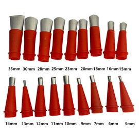 Qhinaster 32 Pcs Caulking Finisher Kit,Caulking Tool Kit with 10 Connector Caulking Guns, Caulking Tips Set Include 18Pcs Reusable Stainless Steel Caulking Nozzle Tips