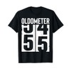 Funny 55 Years Old 55th Birthday Odometer Oldometer Men T-Shirt