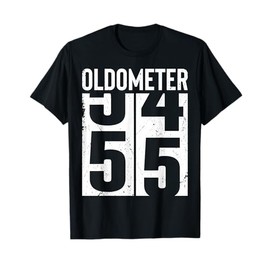 Funny 55 Years Old 55th Birthday Odometer Oldometer Men T-Shirt