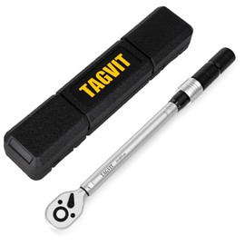 TAGVIT Torque Wrench 3/8 Inch, ± 3% Error Accuracy, 10-60 NM Torque Wrench with a Portable Box for Motorcycle, Bicycle, Car Maintenance