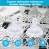 Silicone Nipples for Lansinoh Bottles, Anti-Colic Replacement Nipple for Baby