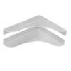 2 Pcs Bathtub Splashing Guard Acrylic Shower Tub Corner Water