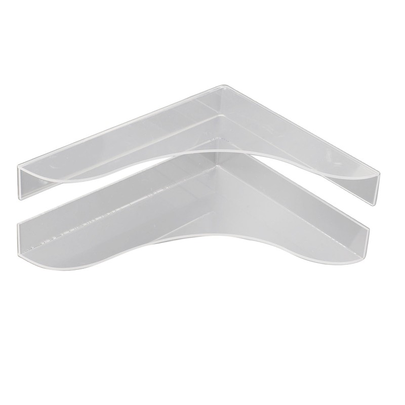 2 Pcs Bathtub Splashing Guard Acrylic Shower Tub Corner Water