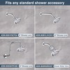 BRIGHT SHOWERS High Pressure 5-Function Rain Shower Head, Luxury Bathroom