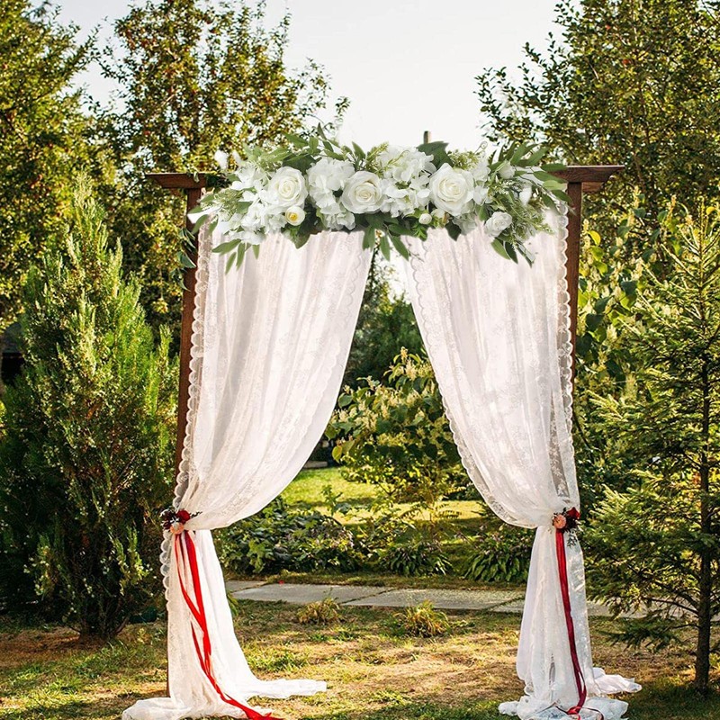 Wedding Arch Flowers,Rustic Flower Swag for Wedding Arch - Artificial