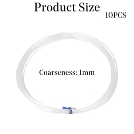 110 Meters Clear Nylon Fishing Line - 1mm Diameter Transparent Fishing Wire & Boat/Cast String for Hook Tying