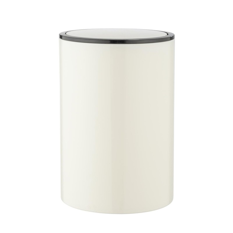 WENKO Inca Swing Lid Bin, 5 Litre Capacity, Bathroom Bin