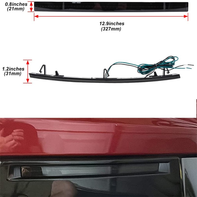 NJSBYL Corvette C7 LED Bumper Reflector Lights for 2014-2019 Chevy