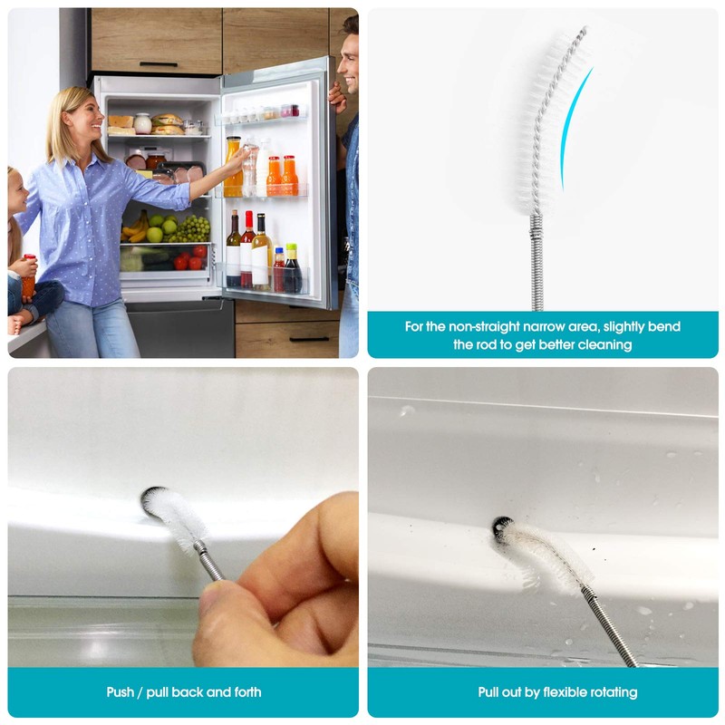 Flexible Feeding Tube Cleaning Brush Slim Drain Hole Cleaning Tool