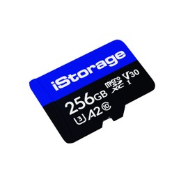 iStorage Tarjeta microSD 256 GB  Cifrar Datos almacenados en Tarjetas microSD utilizando la Unidad Flash SD DatAshur  Compatible Solo con Unidades SD