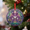 Adorno de Navidad con nudo de triángulo celta para árbol