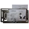 GENUINE Toyota License Plate Frame (Platinum Black Tone Front and
