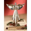 Gilde Angel on Wooden Base Aluminium Aluminium Height Approx. 28