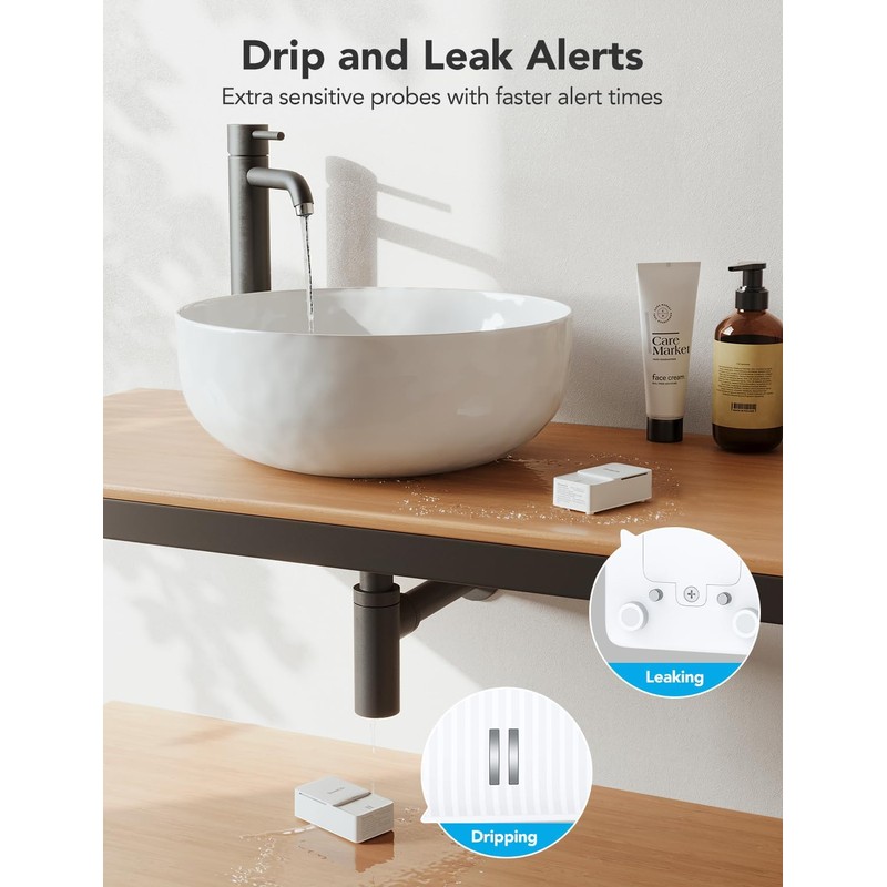 GoveeLife Premium Smart Water Leak Detector 2 with 1968ft Ultra-Long