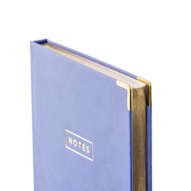 Hilroy Gilded Edge Journal, 7" x 10", 240 Pages/120 Sheets, Premium 80 GSM Lined White Paper with Gold Gilded Edge, Casebound, Gold Corner Caps, Hard Cover, 1 Journal (440158)