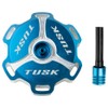Tusk Billet Aluminum Gas Cap Blue Machined Compatible with Yamaha