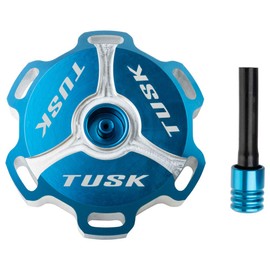 Tusk Billet Aluminum Gas Cap Blue Machined Compatible with Yamaha Banshee 1987-2006/Blaster 1988-2006/YFZ 450 2004-2013