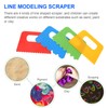 4pcs Plastic Paint Scraper Tool, Plastic Textured Paint Supplies Graffiti